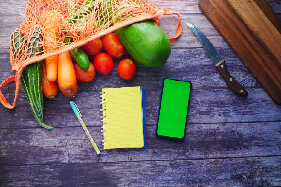 A flat lay of useful kitchen gadgets and tools