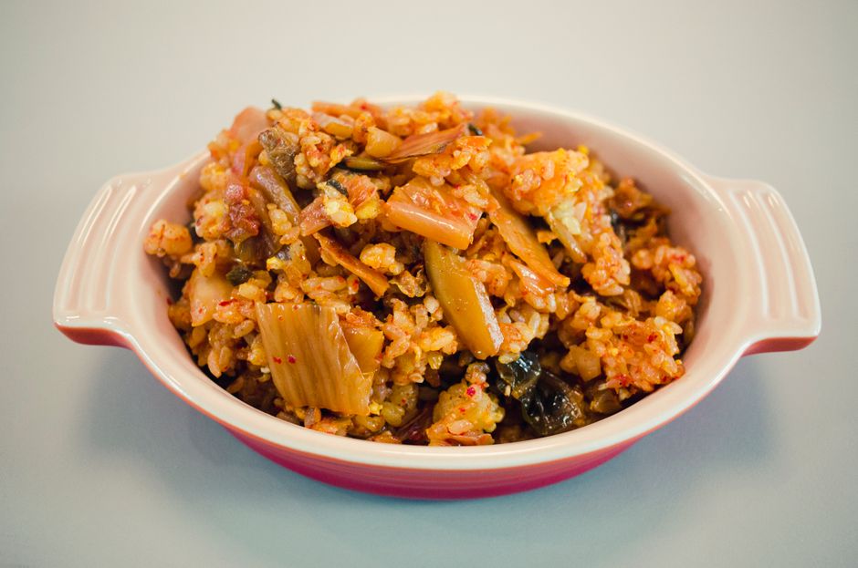 Chopped kimchi ready for fried rice